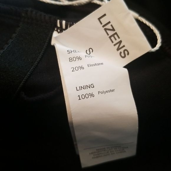 Lizens One Piece Black Monkini Swimsuit New With Tags  Size Small - Picture 9 of 11